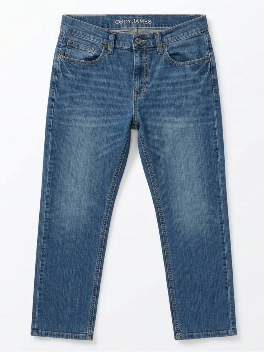 Cody James Straight Leg Jeans Medium Wash Western Denim Size 34x32
